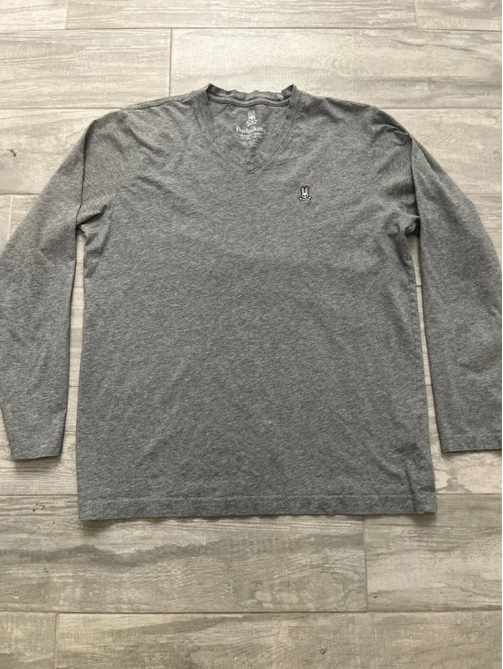 Psycho Bunny Men’s Gray Long Sleeve Tee